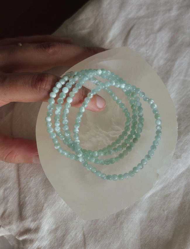 bracciale elastico - Angelite Peacock